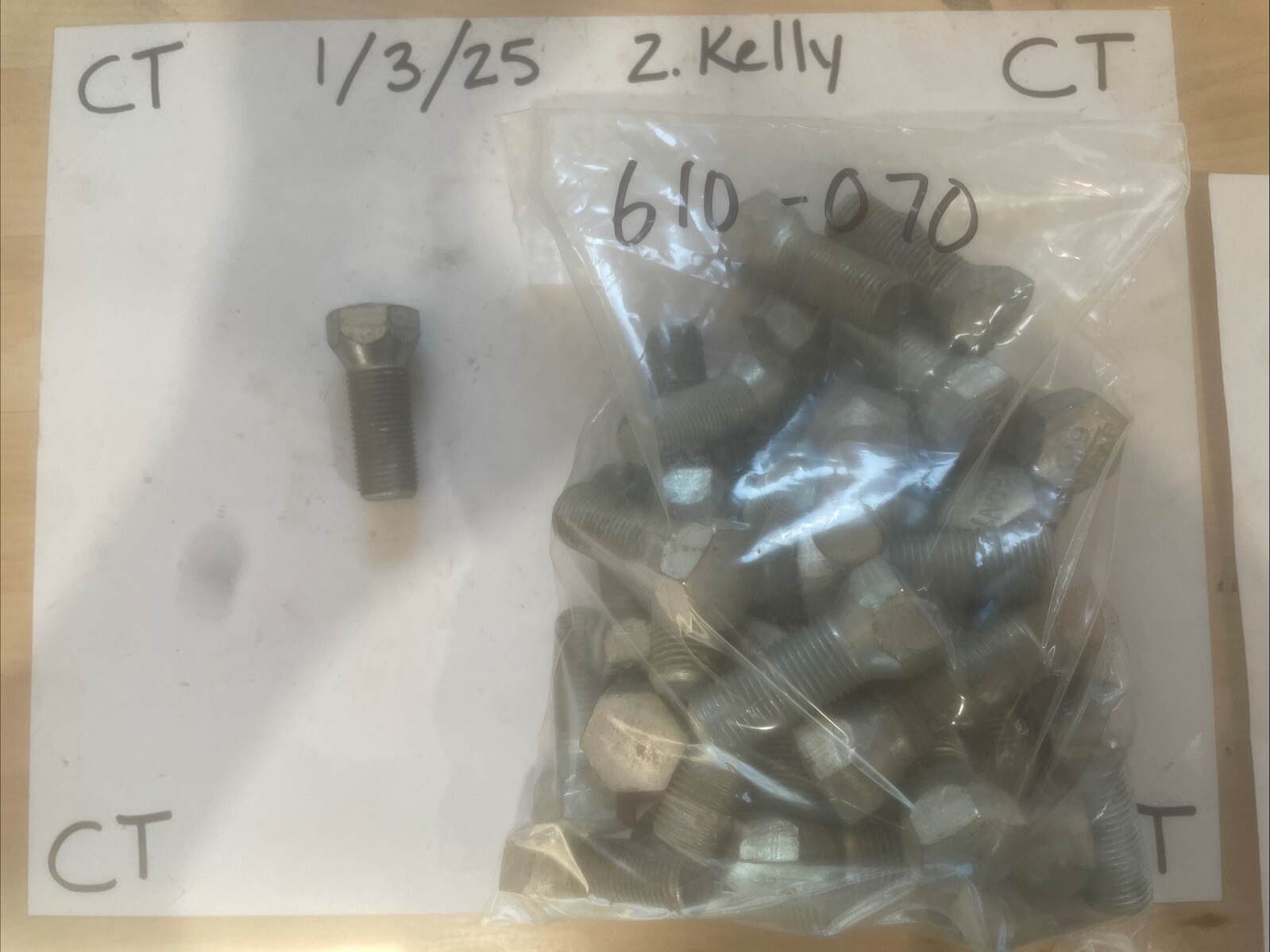 Wheel Lug Bolt Dorman 610-070 Front (SOLD INDIVIDUALLY)