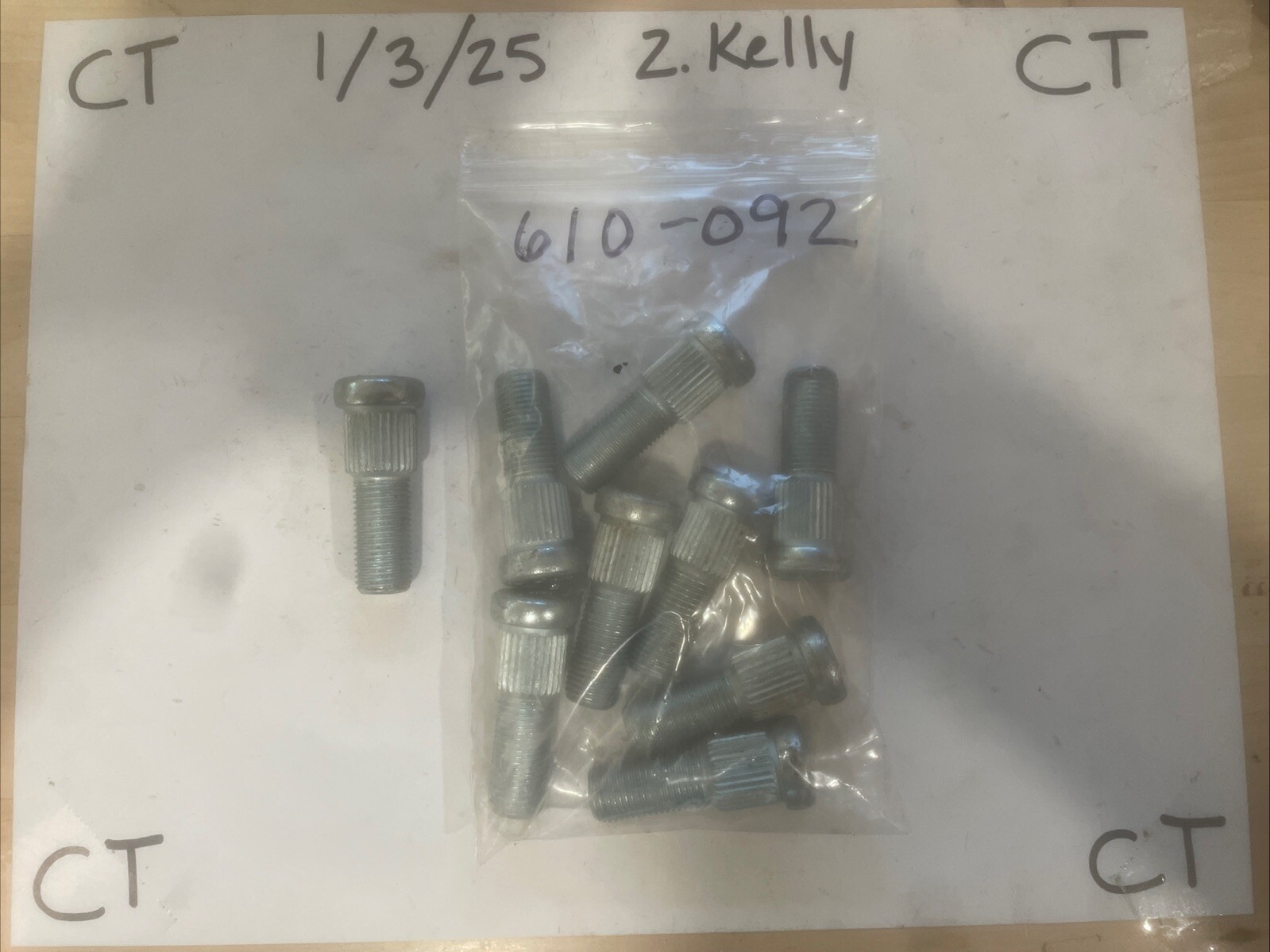 Wheel Lug Stud-Stud/Bolt Dorman 610-092 (SOLD INDIVIDUALLY)