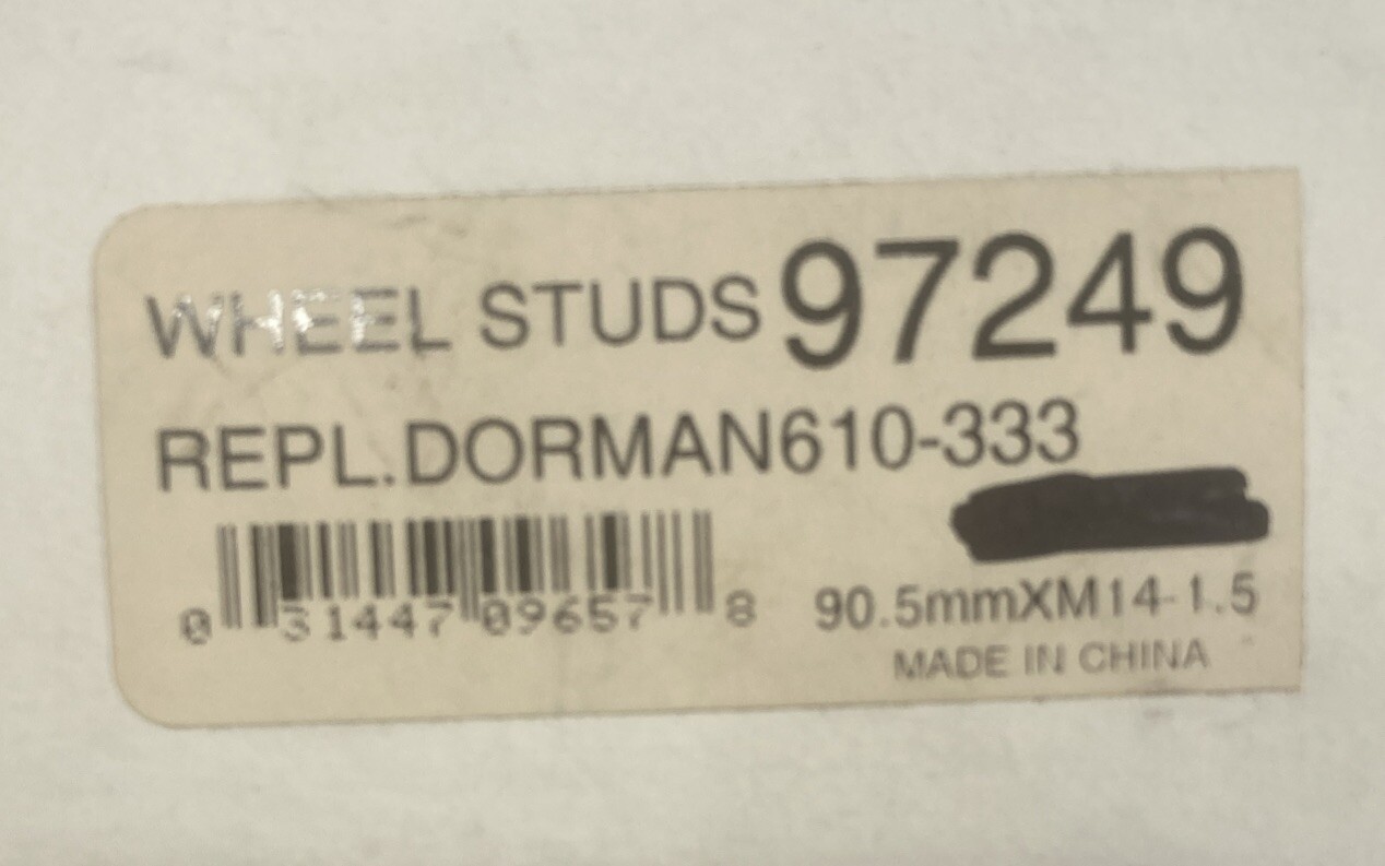 Wheel Lug Stud-Stud/Bolt Dorman 610-333 (SOLD INDIVIDUALLY) - Image 4